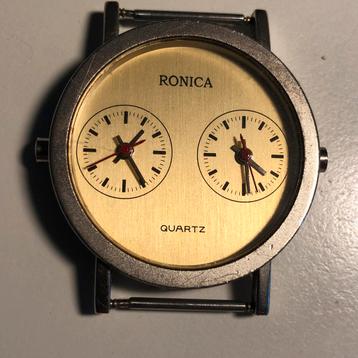 RONICA quartz dubbel uurwerk Polshorloge beschikbaar voor biedingen