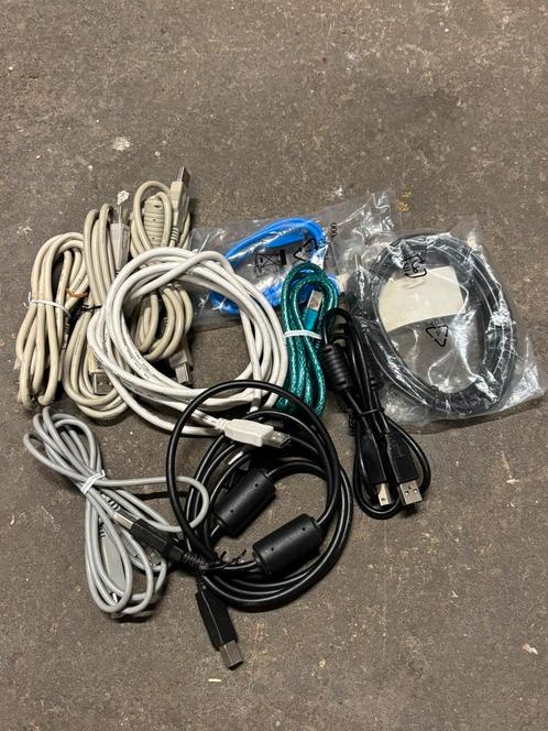 10 USB-A naar USB-B kabels – voor printer/audio, Computers en Software, Pc- en Netwerkkabels, Ophalen of Verzenden