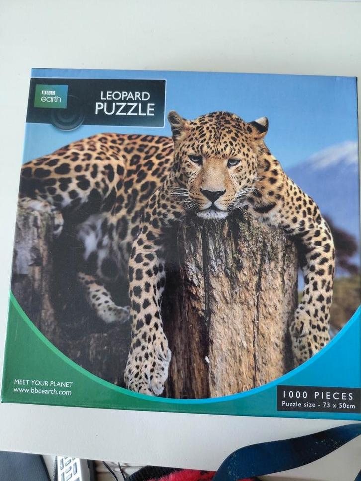 Prachtige complete puzzel van BBC EARTH,als nieuw, Hobby en Vrije tijd, Denksport en Puzzels, Zo goed als nieuw, 500 t/m 1500 stukjes