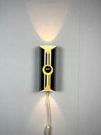 Space-age vintage Aluminium wandlamp van Raak jaren 70, Huis en Inrichting, Lampen | Wandlampen, Ophalen of Verzenden, Gebruikt