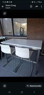 Tafel met 2 barkrukken, Ophalen of Verzenden