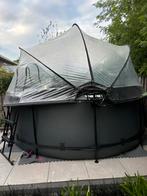 EXIT Black zwembad 360 x 122 overkapping/ W'eau warmtepomp, Tuin en Terras, Zwembaden, Rond, 300 cm of meer, Zo goed als nieuw