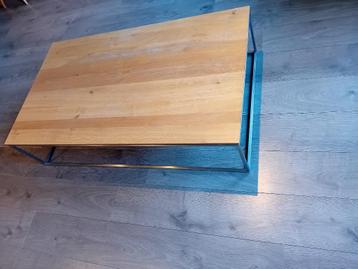 Ethnicraft thin oak minimalistische salontafel beschikbaar voor biedingen