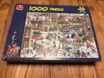 Jan van Haasteren Puzzel - kerstmis - 1000 stukjes, Ophalen of Verzenden, 500 t/m 1500 stukjes, Zo goed als nieuw, Legpuzzel
