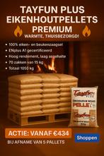 Houtpellets eiken EN+a1 Tayfun plus zak 15kg, Minder dan 3 m³, Ophalen of Verzenden, Overige houtsoorten, Blokken