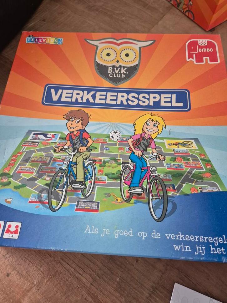 Verkeersspel - Leerzaam en Leuk!, Hobby en Vrije tijd, Gezelschapsspellen | Bordspellen, Zo goed als nieuw, Drie of vier spelers
