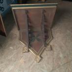 2 Antieke houten consoles met siersmeedijzeren steunen, Ophalen