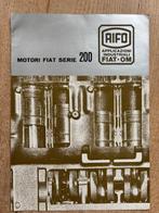 Fraaie folder FIAT AIFO industriemotoren serie 200, Ophalen of Verzenden, Overige merken