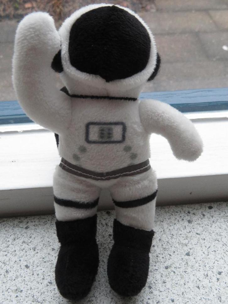 Sleutelhanger met knuffel ruimtevaarder van Hema space, Kinderen en Baby's, Speelgoed | Knuffels en Pluche, Zo goed als nieuw