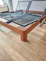 Auping Auronde Elektrisch Verstelbaar. 180x200., Ophalen, Bruin, Tweepersoons, 180 cm