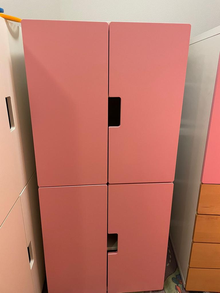 2 kasten ikea roze met beukenkleur, Ophalen, Gebruikt, 100 tot 150 cm, 50 tot 100 cm