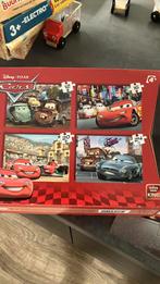 4 cars puzzels voor 4+, Ophalen of Verzenden, 10 tot 50 stukjes, Zo goed als nieuw