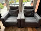 2x fauteuil - antraciet, Huis en Inrichting, Fauteuils, Ophalen, Zo goed als nieuw, 75 tot 100 cm, 50 tot 75 cm