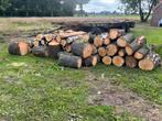 Partij hout brandhout haardhout berkenhout elzenhout, Tuin en Terras, Haardhout, 3 tot 6 m³, Ophalen, Berkenhout, Stammen