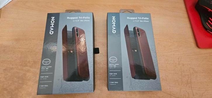 2x Nieuwe Nomad Rugged Tri-Folio iPhone X Hoes, Telecommunicatie, Mobiele telefoons | Hoesjes en Frontjes | Apple iPhone, Nieuw