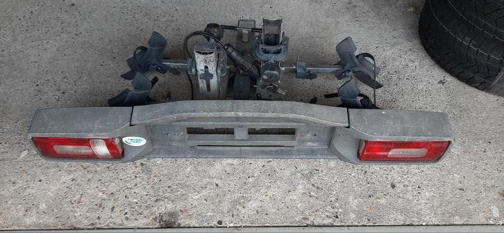 fietsendrager Twinny load voor 2 elektr fietsen kantelelbaar, Auto diversen, Fietsendragers, Gebruikt, Trekhaakdrager, 2 fietsen