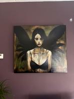 Fallen angel dark fantasy art painting schilderij canvas, Ophalen
