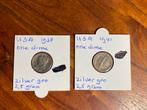 Amerika One Dime. 1938 en 1941. Zilver., Ophalen of Verzenden, Setje, Zilver