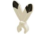 Lego Minifigure, Plume Feathers with Clip and Black Tip patt, Ophalen of Verzenden, Gebruikt, Losse stenen, Lego
