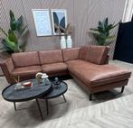 ZGAN Industriële Pronto Cognac Hoekbank Compact - 245 x 210, Huis en Inrichting, Banken | Bankstellen, Ophalen, -, -, Hoekbank