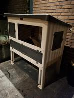 Konijnenkooi met hooi, stro, houtvezel en voer, Dieren en Toebehoren, Ophalen, Kooi, 110 cm of meer, Zo goed als nieuw