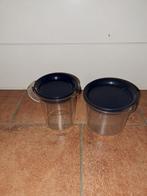 Tupperware Melkkannetje & Suikerpotje Blauw, Ophalen of Verzenden