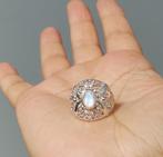 925 zilveren ring met natuurlijke R. Maansteen steen, Sieraden, Tassen en Uiterlijk, Ringen, O.T., Wit, Nieuw, Ophalen of Verzenden