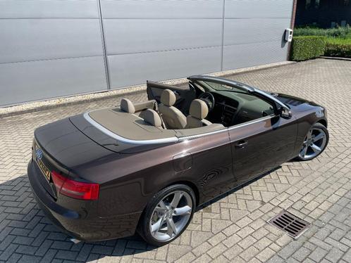 Audi A5 2.0 Cabrio Aut. Bruin met slechts 116K km., Auto's, Audi, Particulier, A5, ABS, Airconditioning, Bluetooth, Boordcomputer