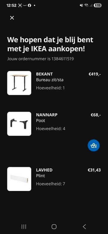 IKEA Bekant Elektrisch Zit-Sta Bureau - afbeelding 4