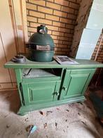 Big Green Egg Mini met buitenkeuken, Ophalen, Gebruikt, Big Green Egg