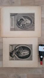 Twee grote prints van Gérard Edelinck & Johannus vitriarius, Antiek en Kunst, Kunst | Etsen en Gravures, Ophalen of Verzenden