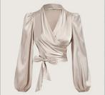 Wikkel blouse met strik, Kleding | Dames, Blouses en Tunieken, Verzenden, Nieuw, Maat 42/44 (L), Overige kleuren