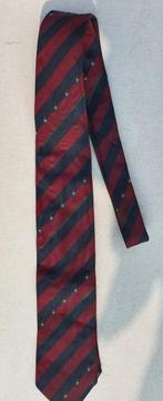 Vintage Retro Tijdloze Marineblauwe en Rode Stropdas, Kleding | Heren, Stropdassen, Ophalen of Verzenden, Rood