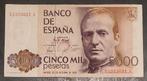 5000 pesetas Spanje AUNC 1979, Ophalen of Verzenden, Overige landen