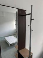 Stijlvolle Kapstok met Spiegel - Halmeubel, Huis en Inrichting, Ophalen, Gebruikt, Metaal, Staande kapstok