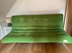 Inklapbare tweepersoonsbed / slaapbank – Enjoy Living, Ophalen, Gebruikt, Tweepersoons, Groen