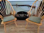 Windsor stoelen Amish stijl met armleuning set van 4, Huis en Inrichting, Stoelen, Ophalen, Windsor in Amish stijl, Gebruikt, Overige kleuren