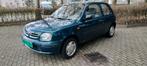 Unieke Youngtimer, 1Eig Nissan Micra 1.0 3D 12/1998 59.559Km, Stof, 4 cilinders, Blauw, Origineel Nederlands