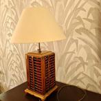 Lamp op Japans tel raam, Ophalen, Gebruikt, Hout, 50 tot 75 cm