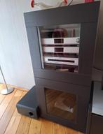 Kastje zwart met glas 60x60x120 hoog, Ophalen, 50 tot 100 cm, Minder dan 100 cm, 25 tot 50 cm