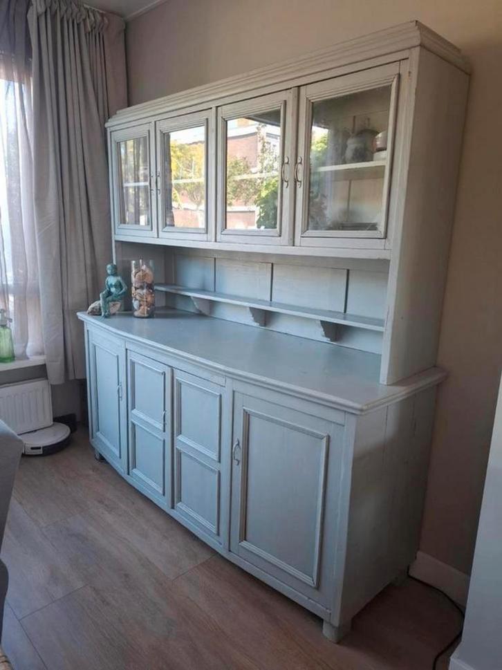 Buffetkast dressoir kast landelijk brocante vitrinekast kast, Antiek en Kunst, Antiek | Meubels | Kasten, Ophalen of Verzenden