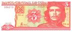 Cuba bankbiljet 3 Pesos 2005 Che Guevarra, Pick 127b UNC, Ophalen of Verzenden, Noord-Amerika, Los biljet