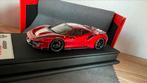 1/43 Ferrari 488 Pista Rosso Fuoco, Ophalen of Verzenden, Zo goed als nieuw, Auto, Overige merken