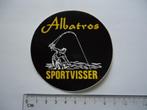 sticker Albatros vissen hengelsport sportvissen retro, Verzamelen, Overige typen, Zo goed als nieuw, Verzenden