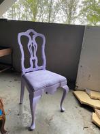 4 Paarse stoelen, Huis en Inrichting, Stoelen, Ophalen, Zo goed als nieuw, Overige kleuren