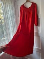 Bohemian oranjerode off shoulder pofmouw jurk Zara M L 40 42, Zara, Maat 42/44 (L), Ophalen of Verzenden, Zo goed als nieuw