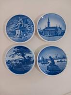 4 kleine wandborden van porselein Royal Copenhagen., Antiek en Kunst, Antiek | Porselein, Ophalen of Verzenden