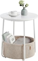 VASAGLE Bijzettafel, ronde salontafel-3 Kleur, Huis en Inrichting, Tafels | Sidetables, Ophalen, 100 tot 150 cm, Nieuw, 25 tot 50 cm