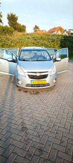 Chevrolet Spark 1.0 Bifuel 2010 Blauw bTW €18 p.maand, Voorwielaandrijving, 839 kg, Stof, 4 cilinders