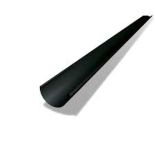 Zwarte PREFA Aluminium Mastgoot M280 (halfronde dakgoot), Doe-het-zelf en Verbouw, Buizen en Afvoer, Nieuw, Dakgoot, Aluminium